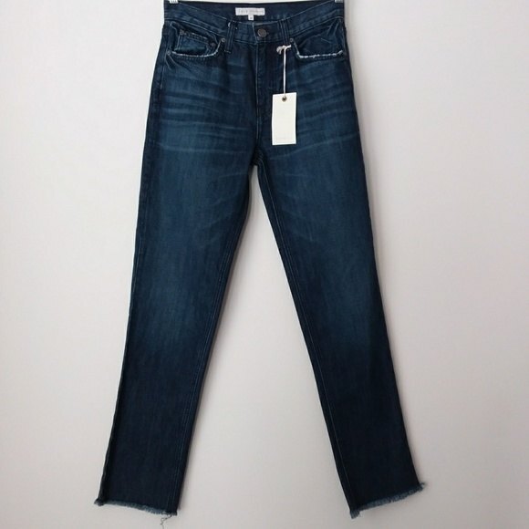 Joie Jeans Size 26 Blue Josie Straight Leg Raw Hem - Picture 9 of 10